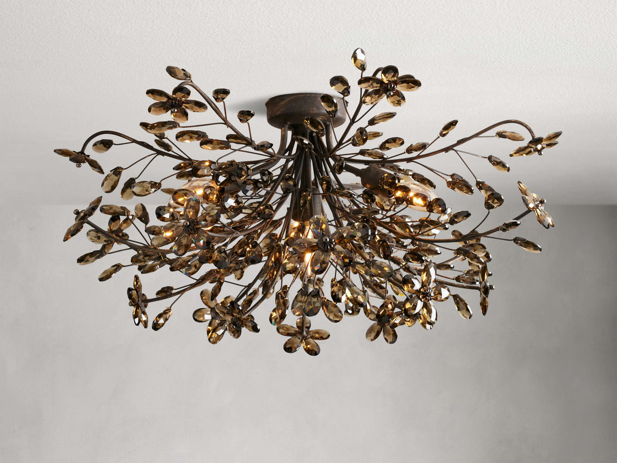 Fiore Garden Petal Twig Flush Mount