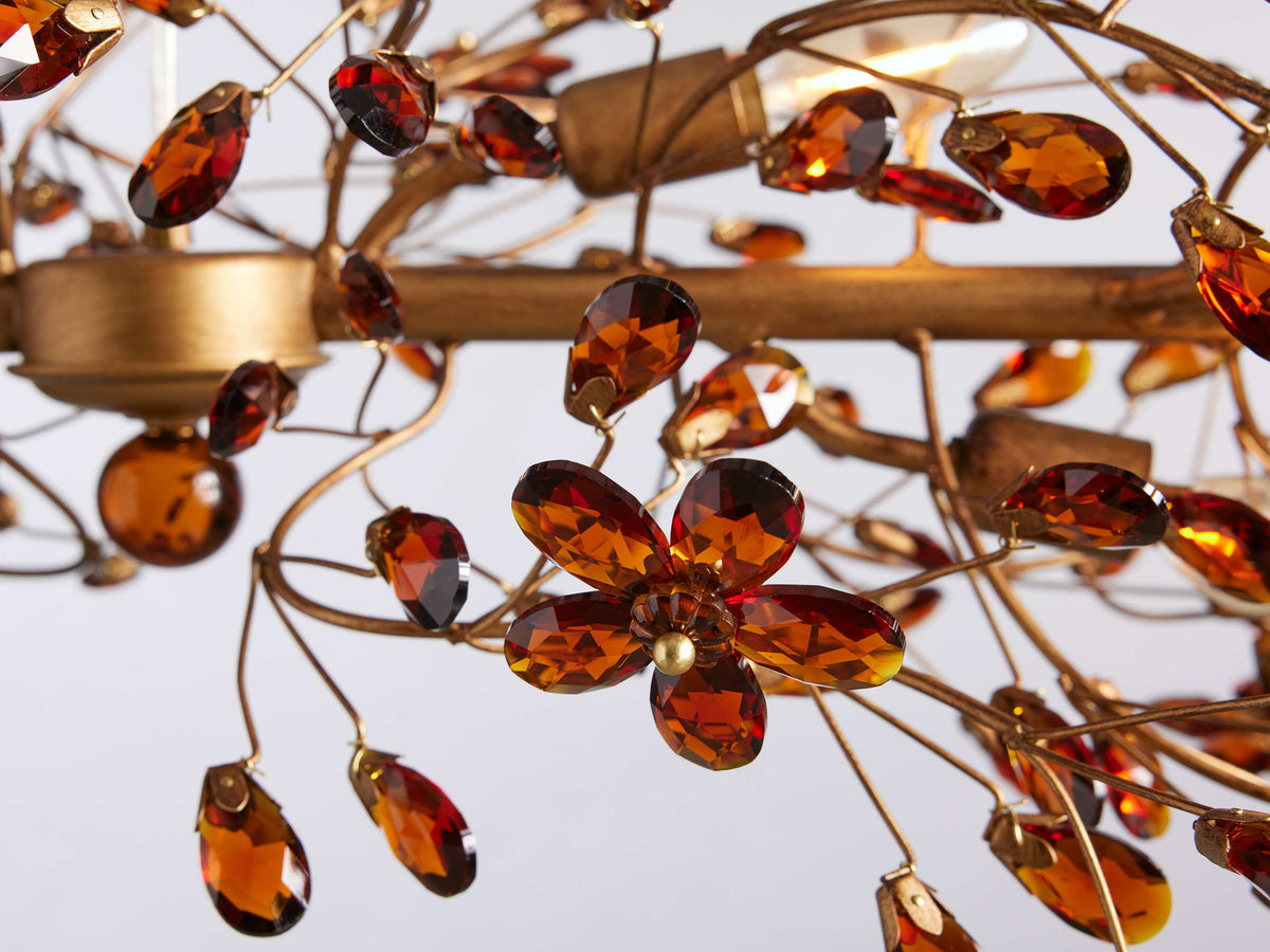 Fiore Garden Petal Twig Linear Chandelier