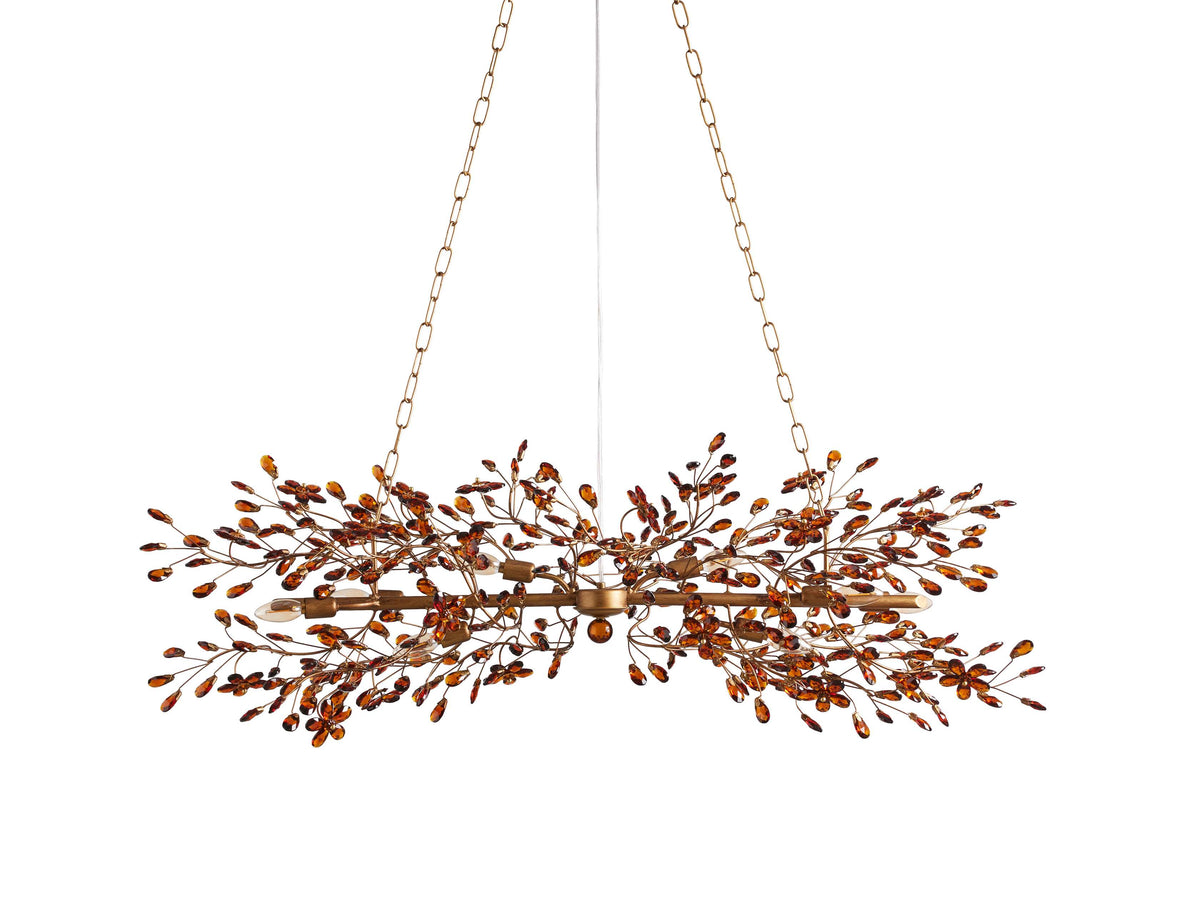 Fiore Garden Petal Twig Linear Chandelier