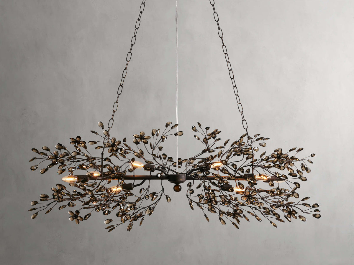 Fiore Garden Petal Twig Linear Chandelier