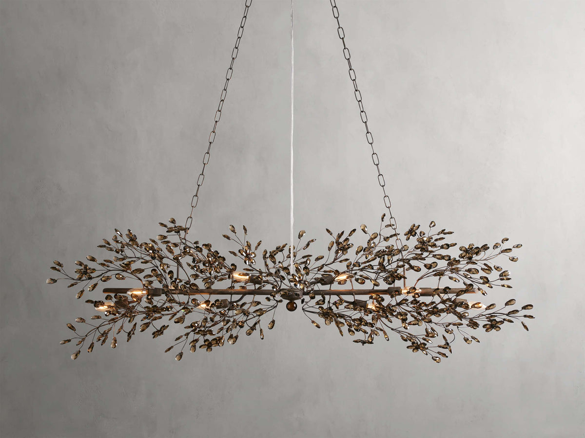Fiore Garden Petal Twig Linear Chandelier
