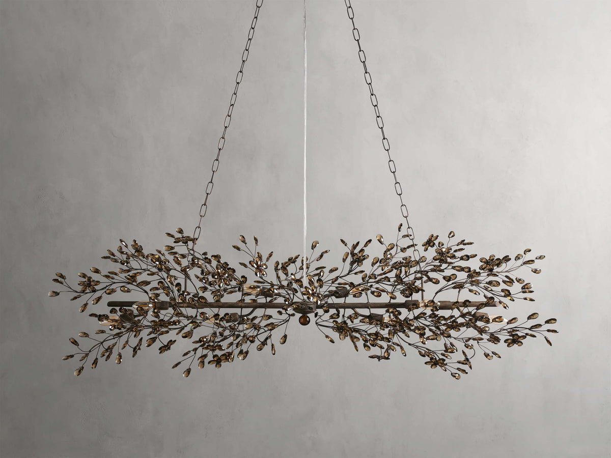 Fiore Garden Petal Twig Linear Chandelier