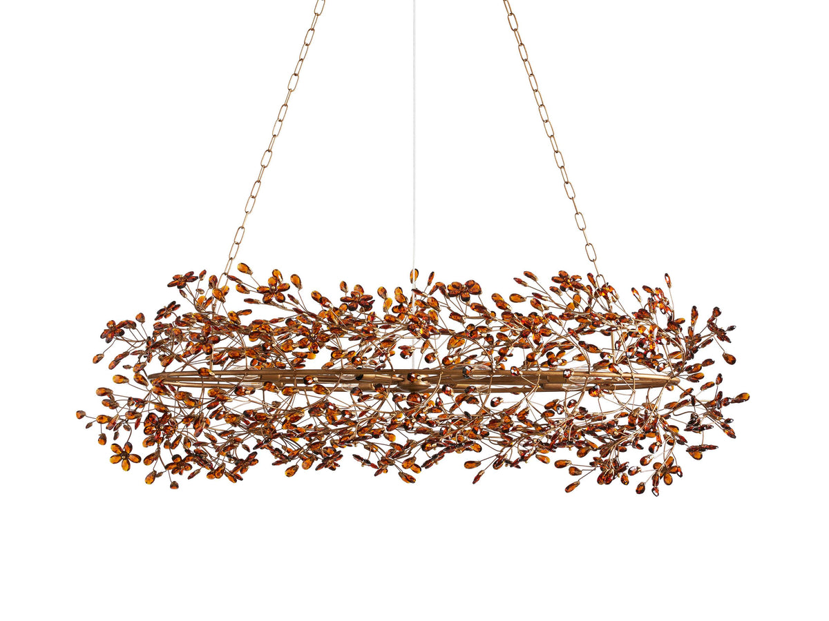 Fiore Garden Petal Twig Oval Chandelier