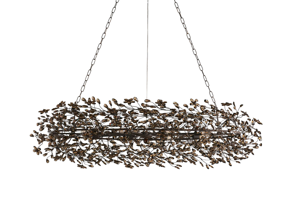 Fiore Garden Petal Twig Oval Chandelier
