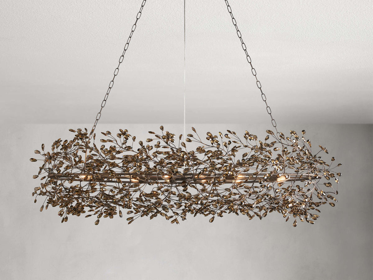 Fiore Garden Petal Twig Oval Chandelier