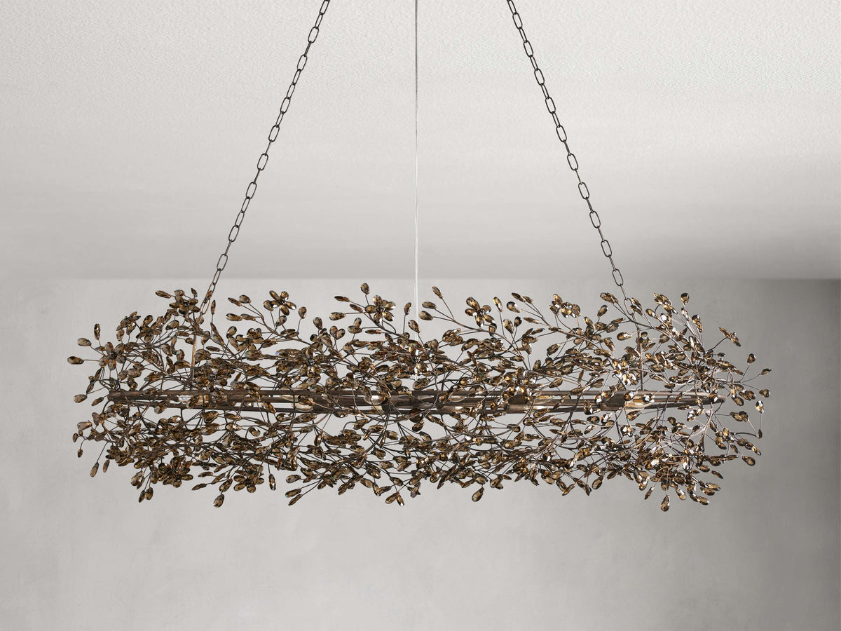 Fiore Garden Petal Twig Oval Chandelier