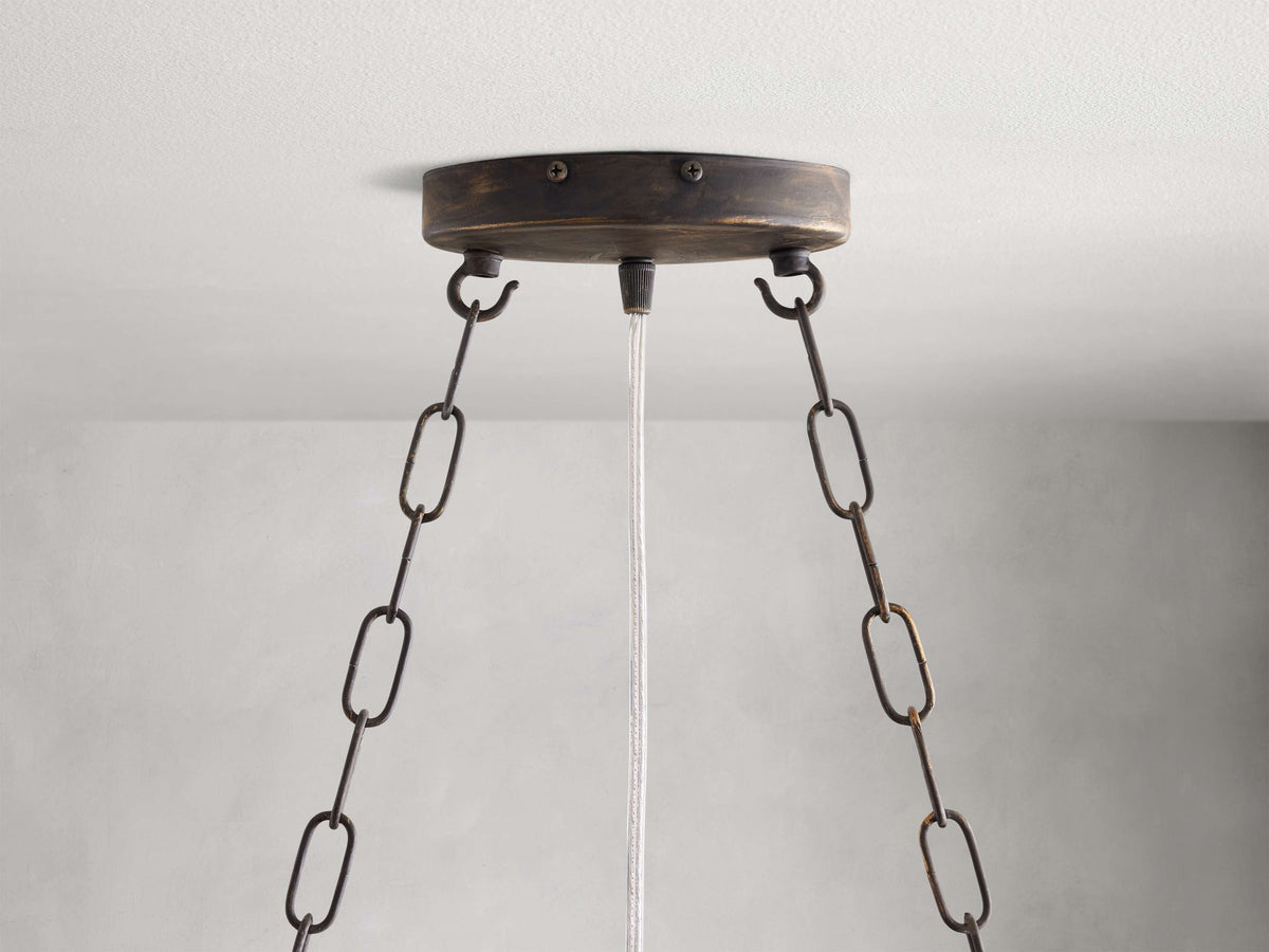 Fiore Garden Petal Twig Oval Chandelier