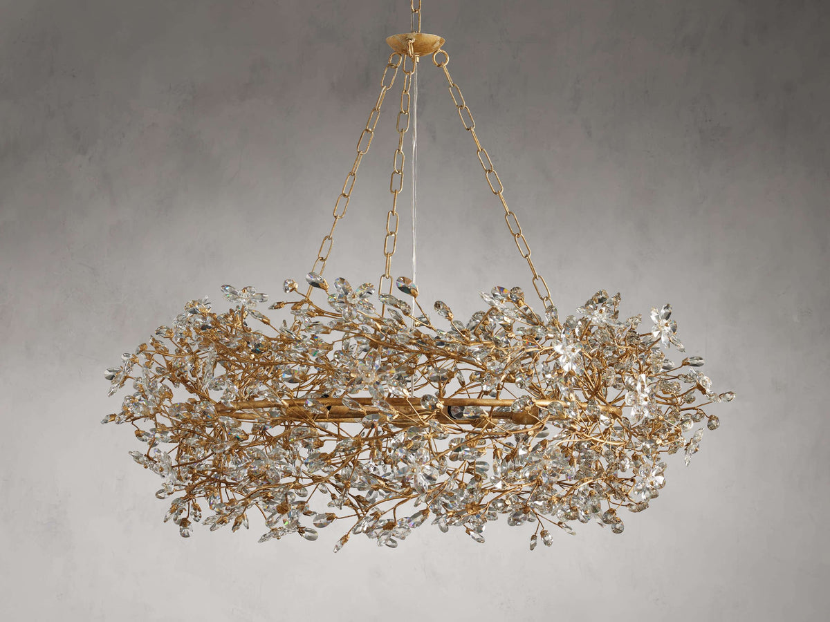 Fiore Garden Petal Twig Crown Chandelier