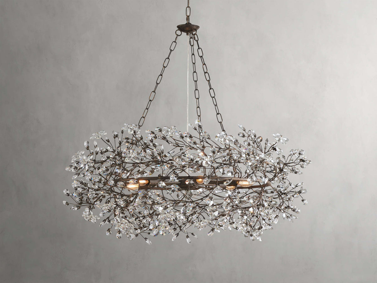 Fiore Garden Petal Twig Crown Chandelier