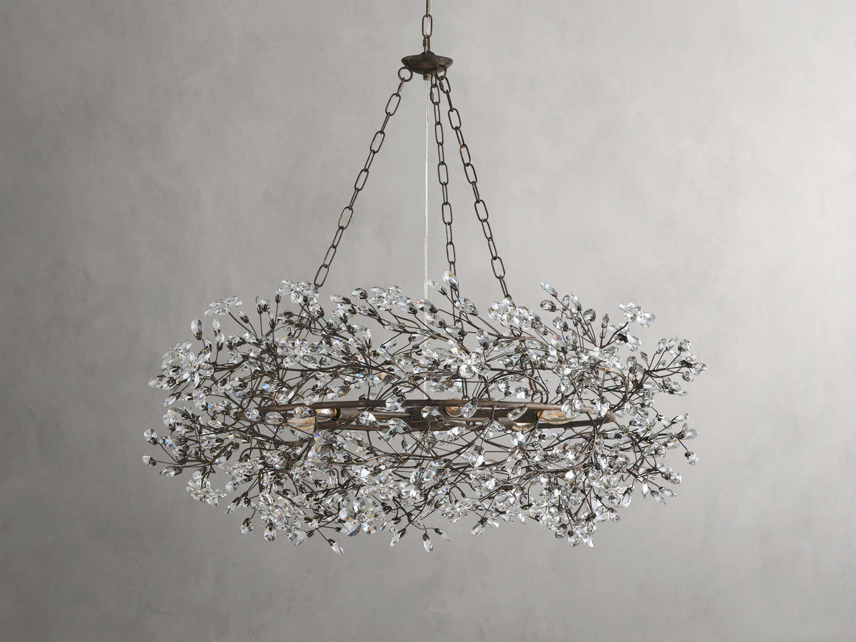Fiore Garden Petal Twig Crown Chandelier