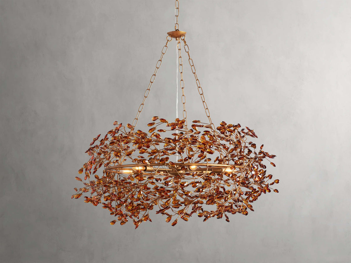 Fiore Garden Petal Twig Crown Chandelier