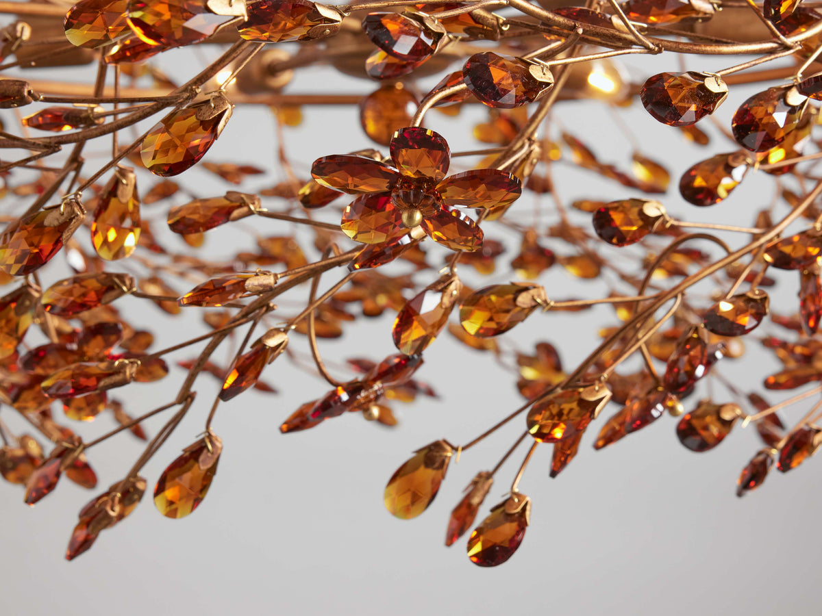 Fiore Garden Petal Twig Crown Chandelier