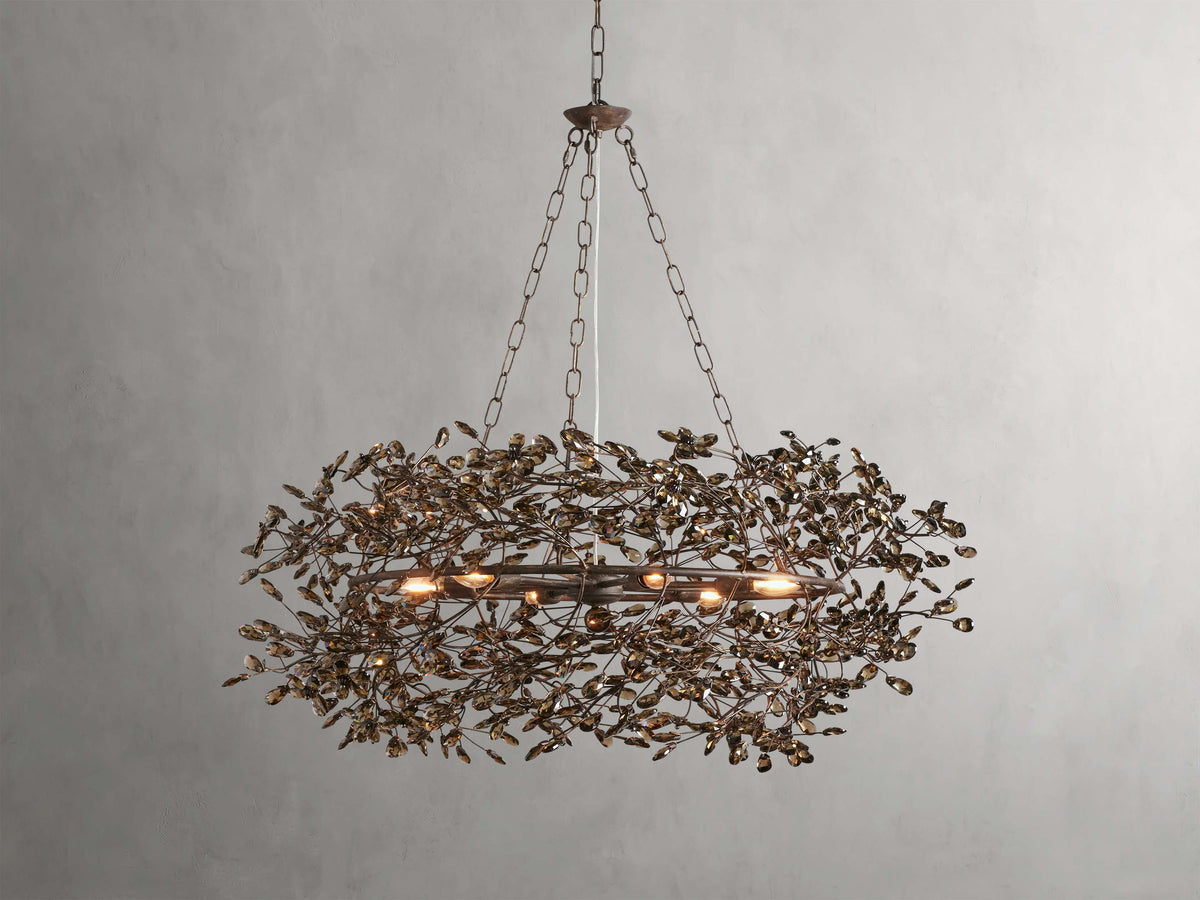 Fiore Garden Petal Twig Crown Chandelier