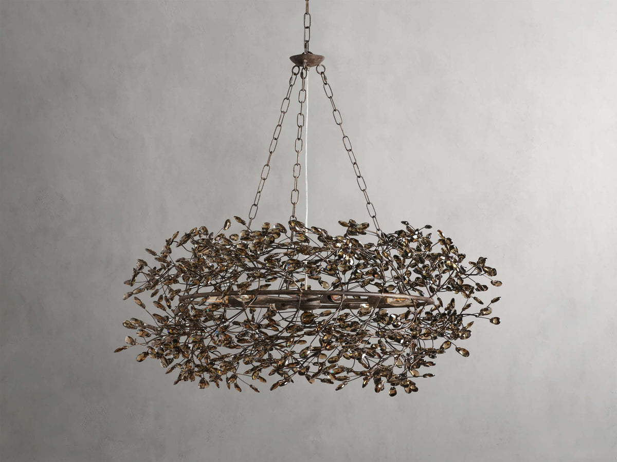Fiore Garden Petal Twig Crown Chandelier