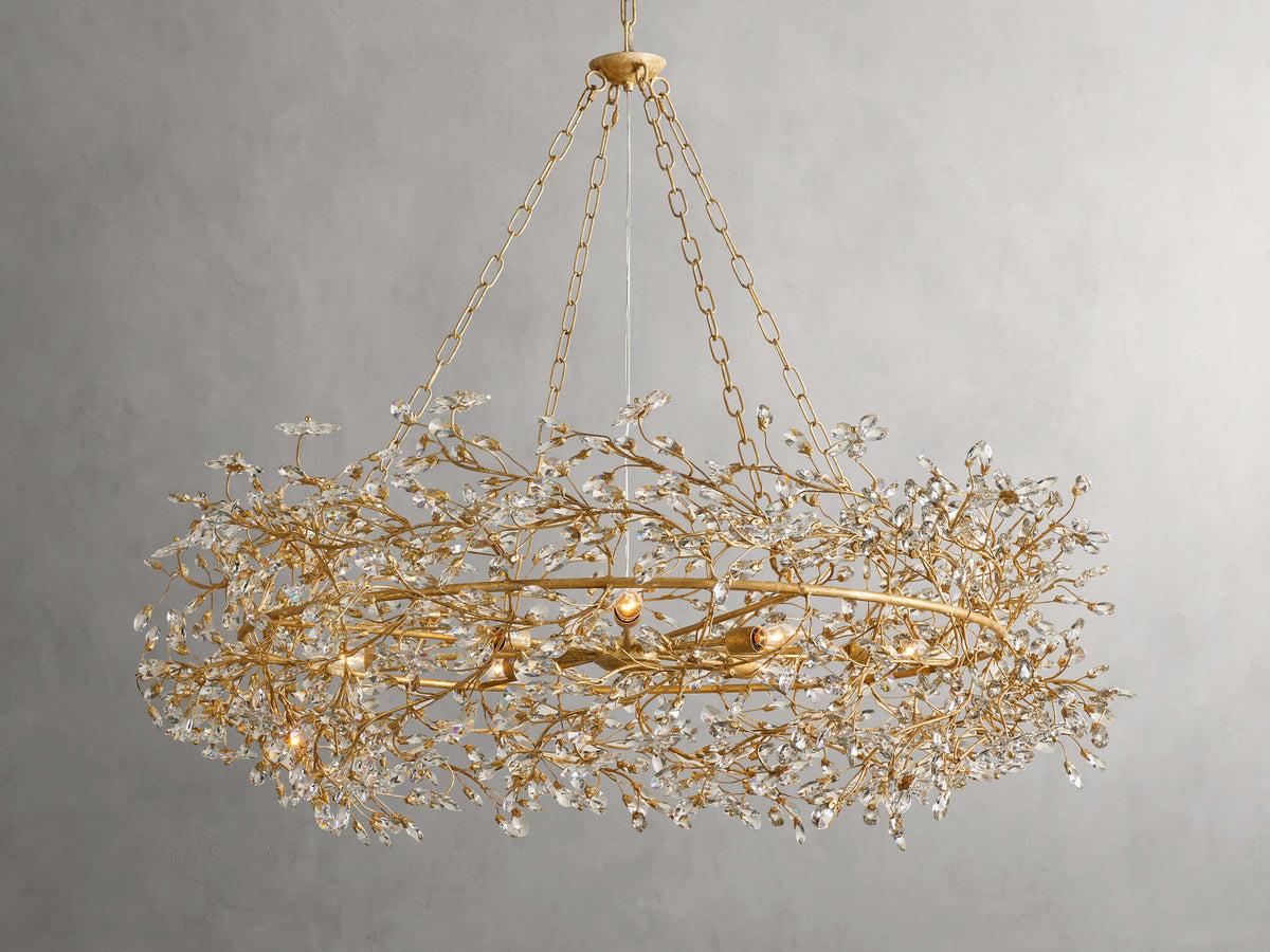 Fiore Garden Petal Twig Crown Chandelier