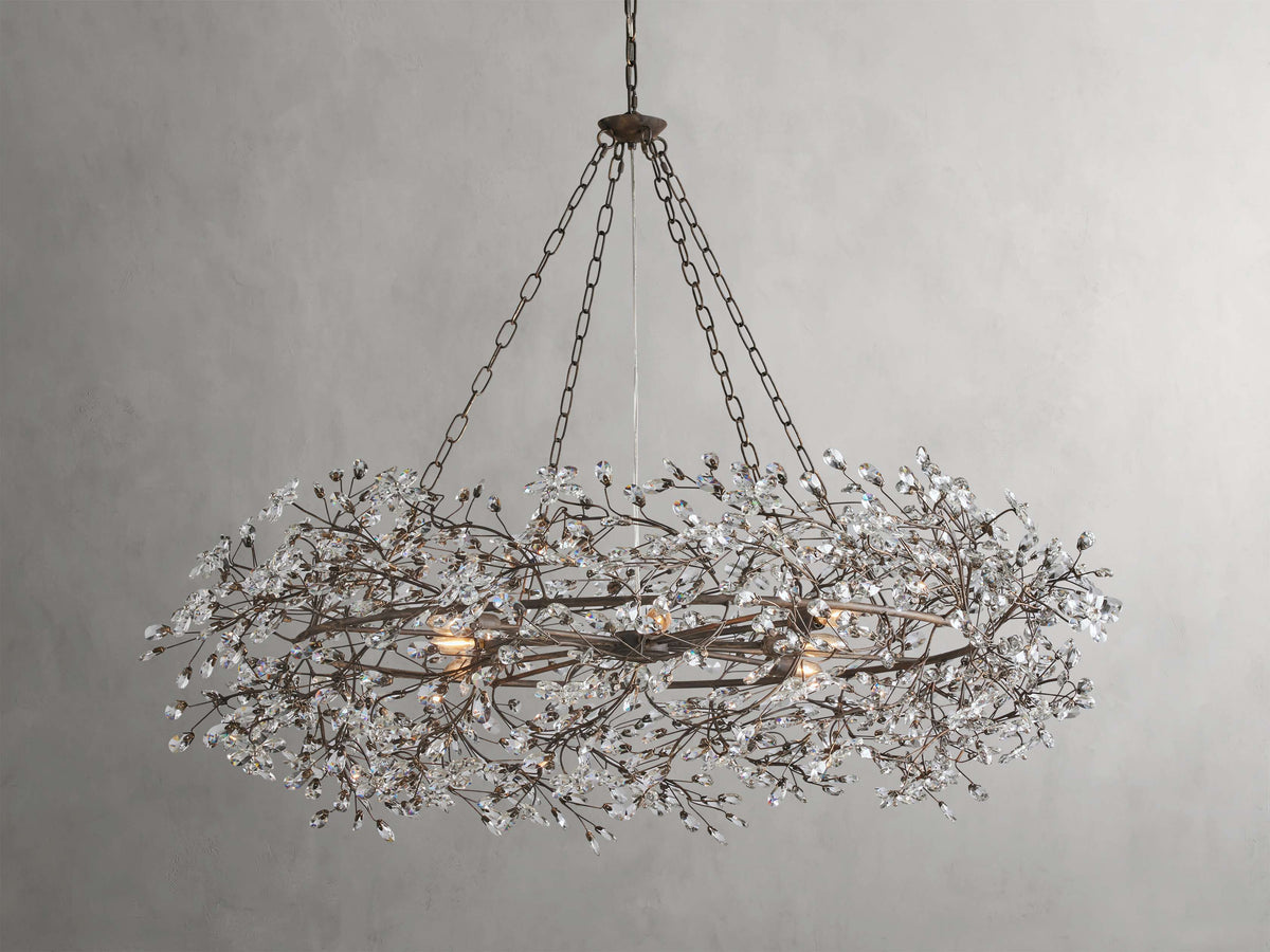 Fiore Garden Petal Twig Crown Chandelier