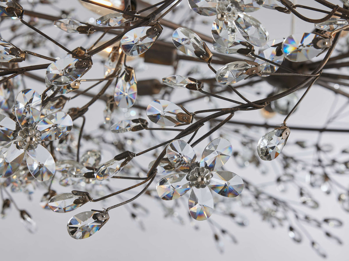 Fiore Garden Petal Twig Crown Chandelier