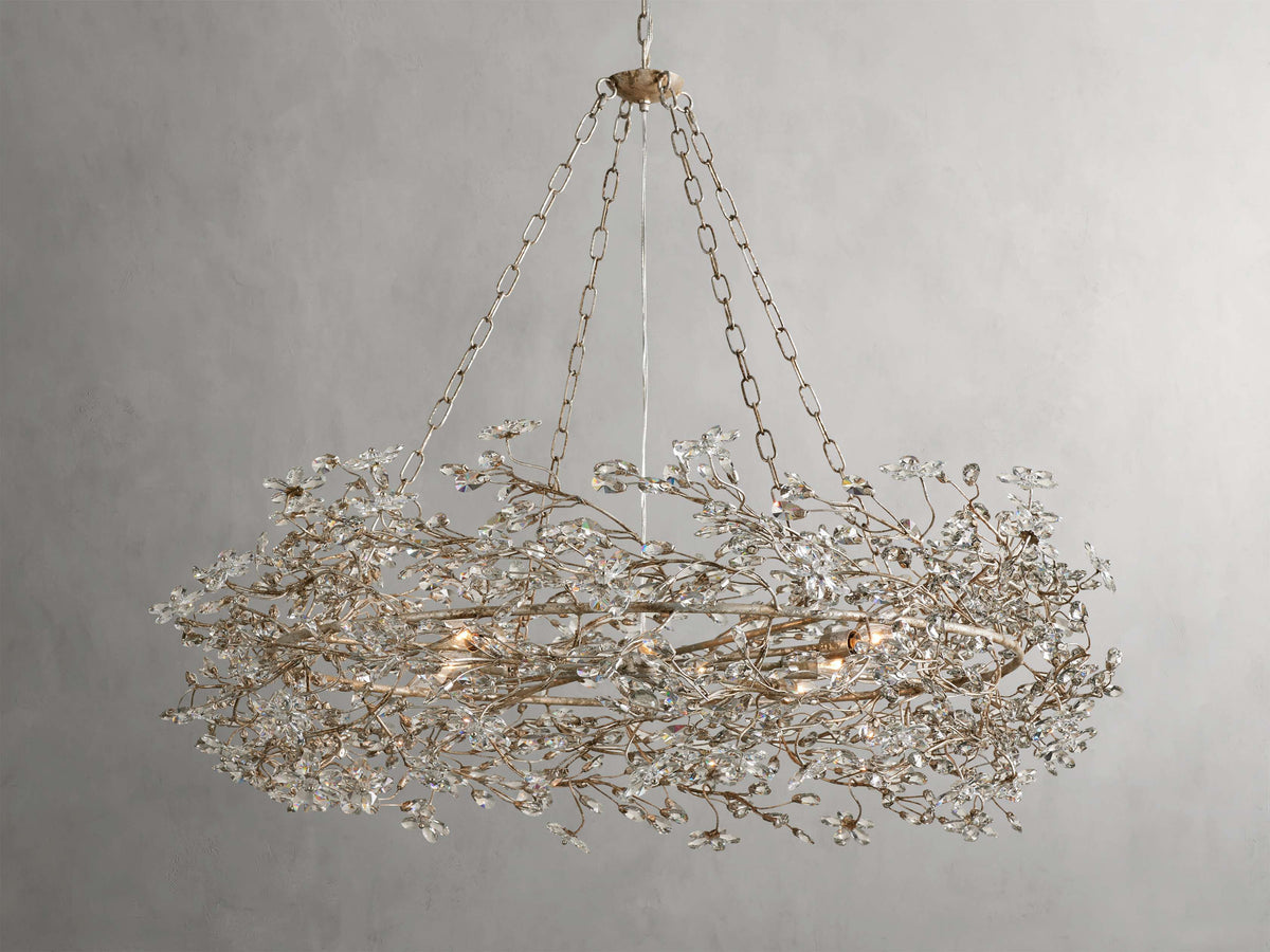 Fiore Garden Petal Twig Crown Chandelier