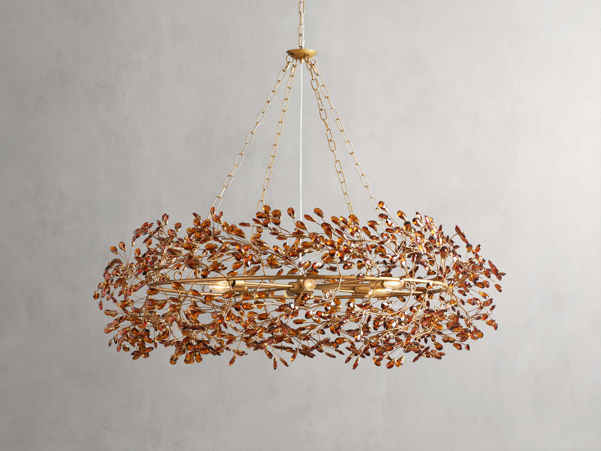 Fiore Garden Petal Twig Crown Chandelier