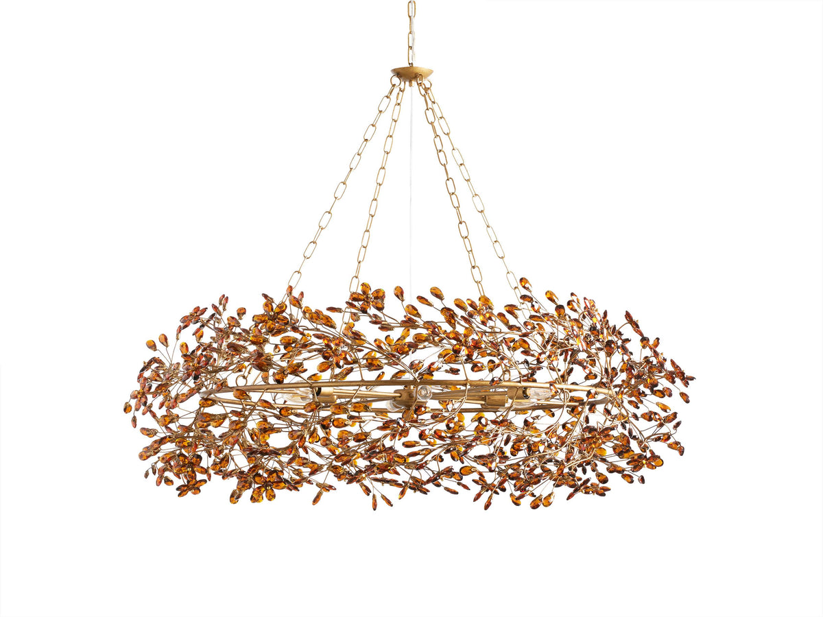 Fiore Garden Petal Twig Crown Chandelier