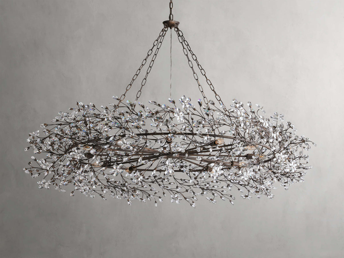 Fiore Garden Petal Twig Crown Chandelier