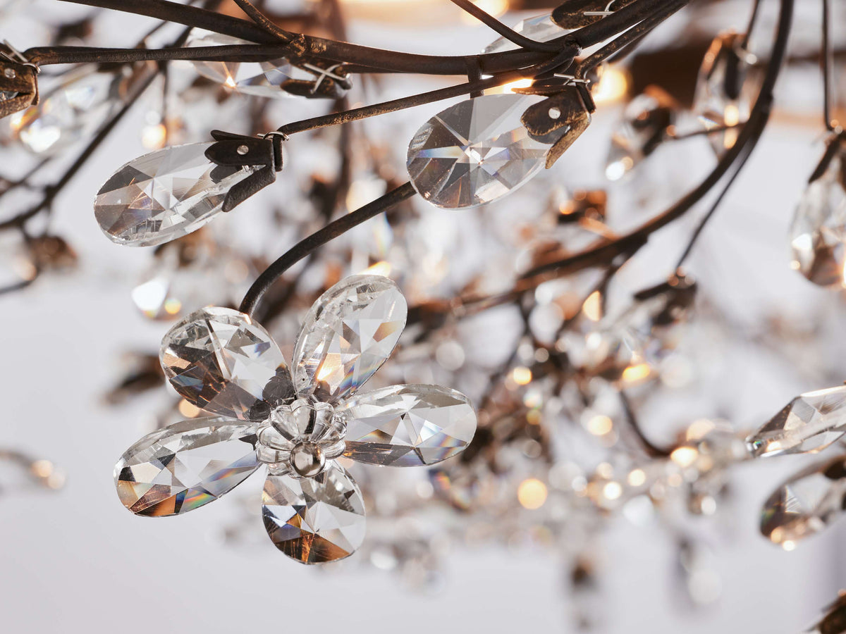 Fiore Garden Petal Twig Crown Chandelier