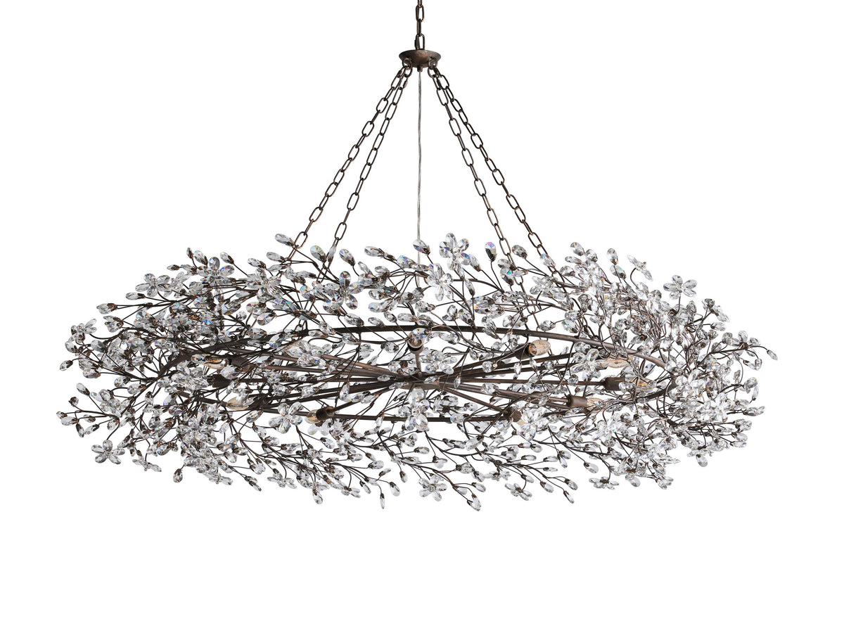 Fiore Garden Petal Twig Crown Chandelier