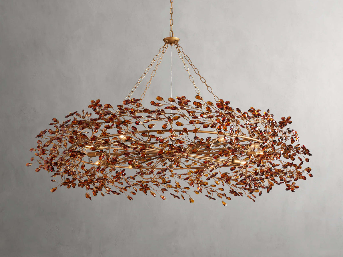 Fiore Garden Petal Twig Crown Chandelier