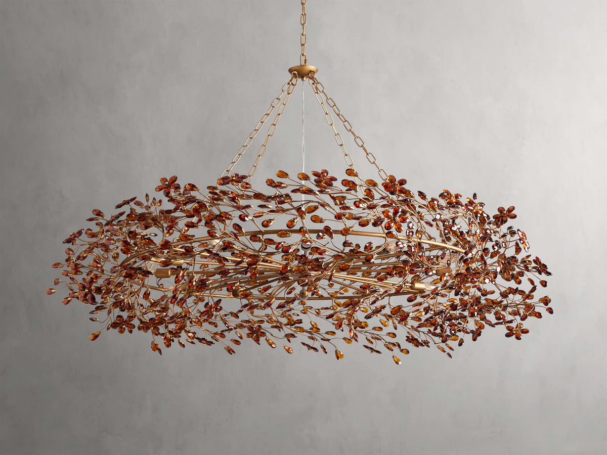 Fiore Garden Petal Twig Crown Chandelier
