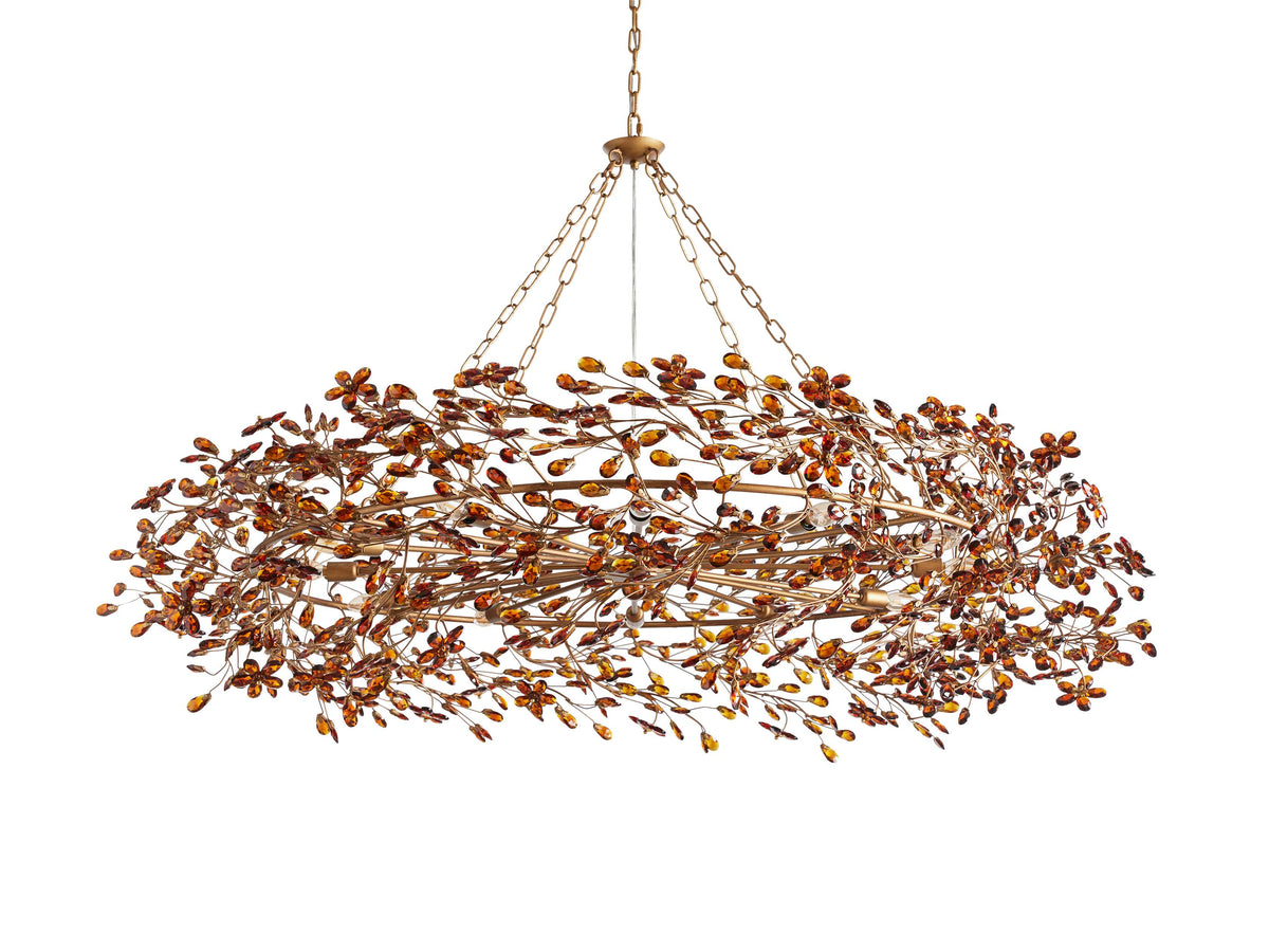 Fiore Garden Petal Twig Crown Chandelier