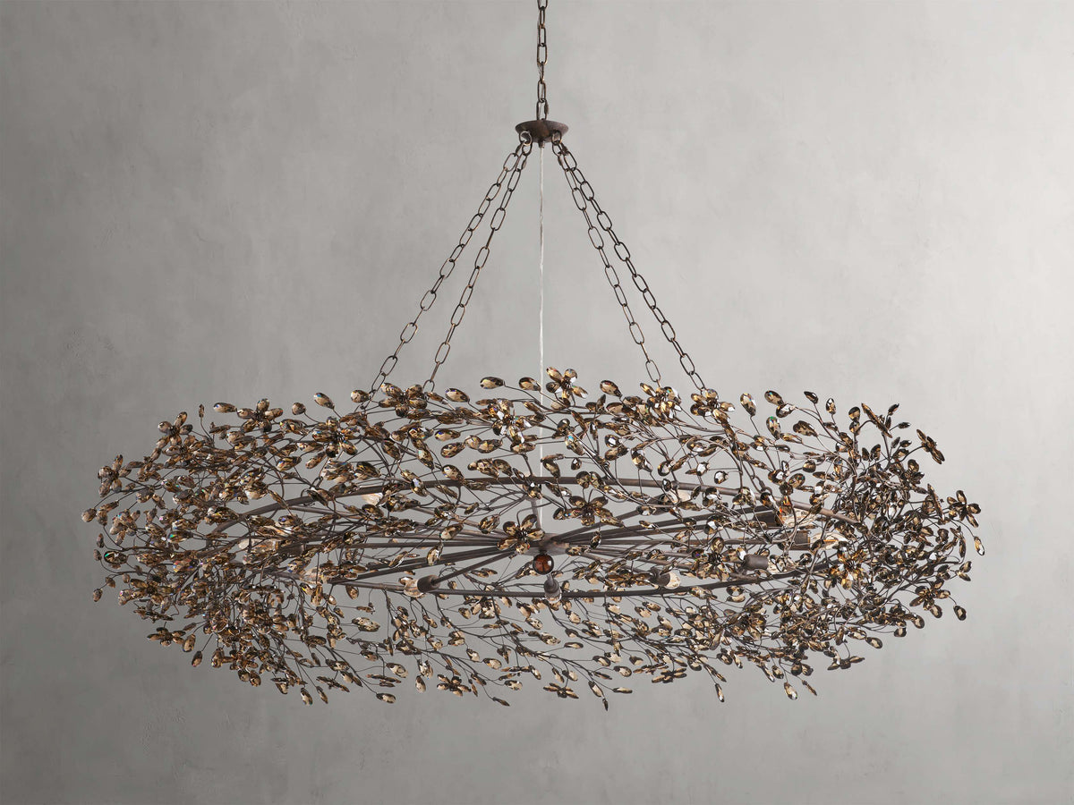 Fiore Garden Petal Twig Crown Chandelier