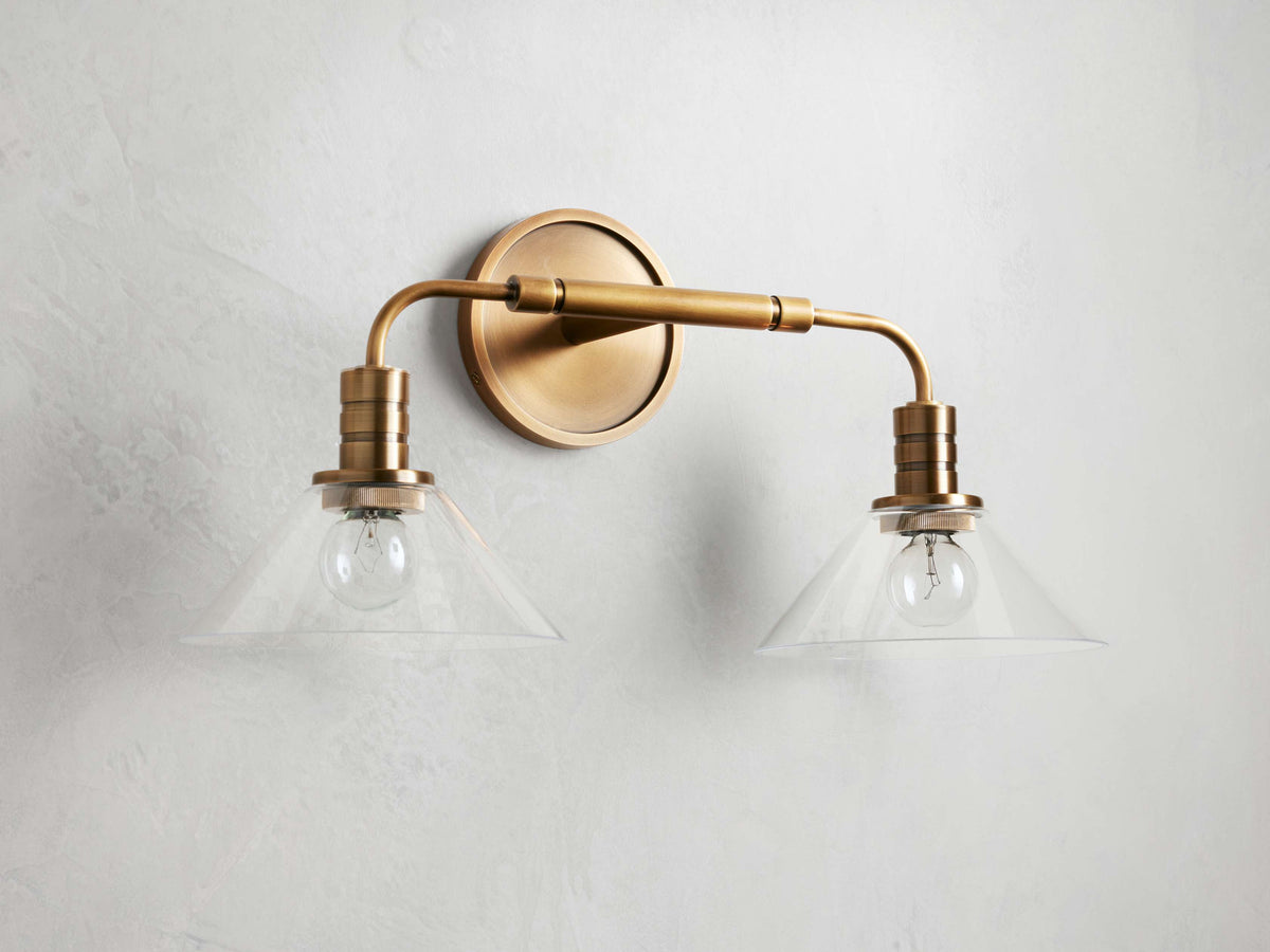 Theron Bell Glass Wall Sconce