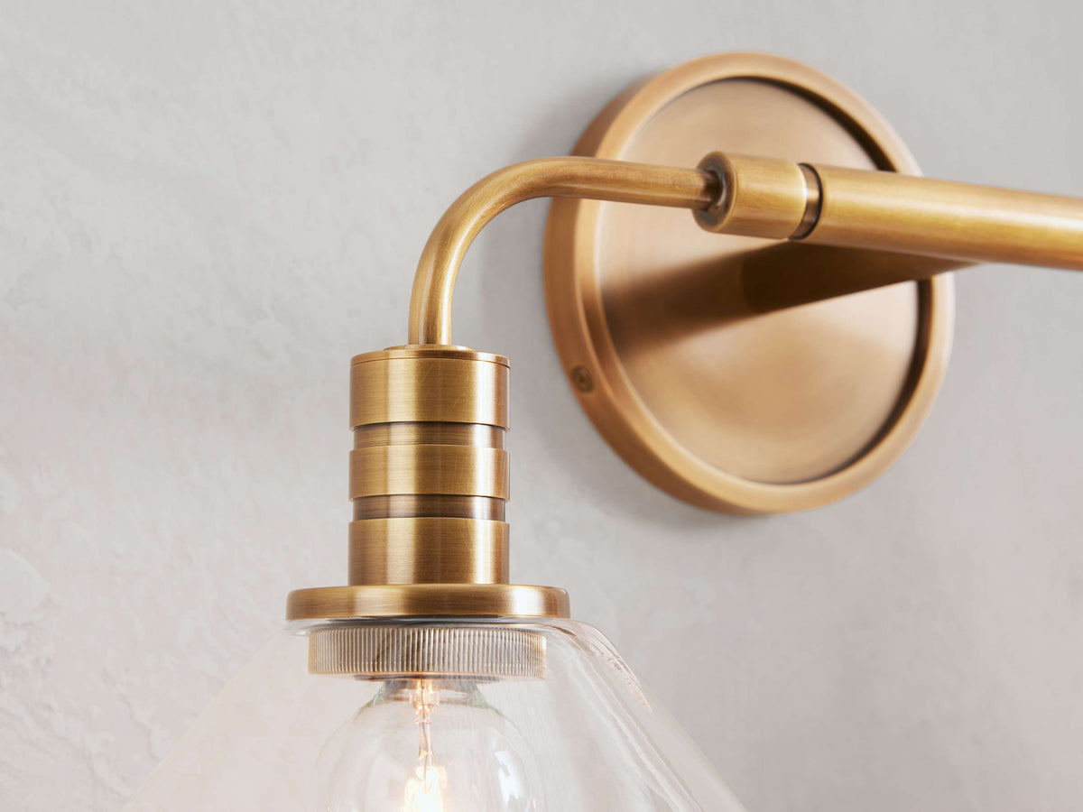 Theron Bell Glass Wall Sconce