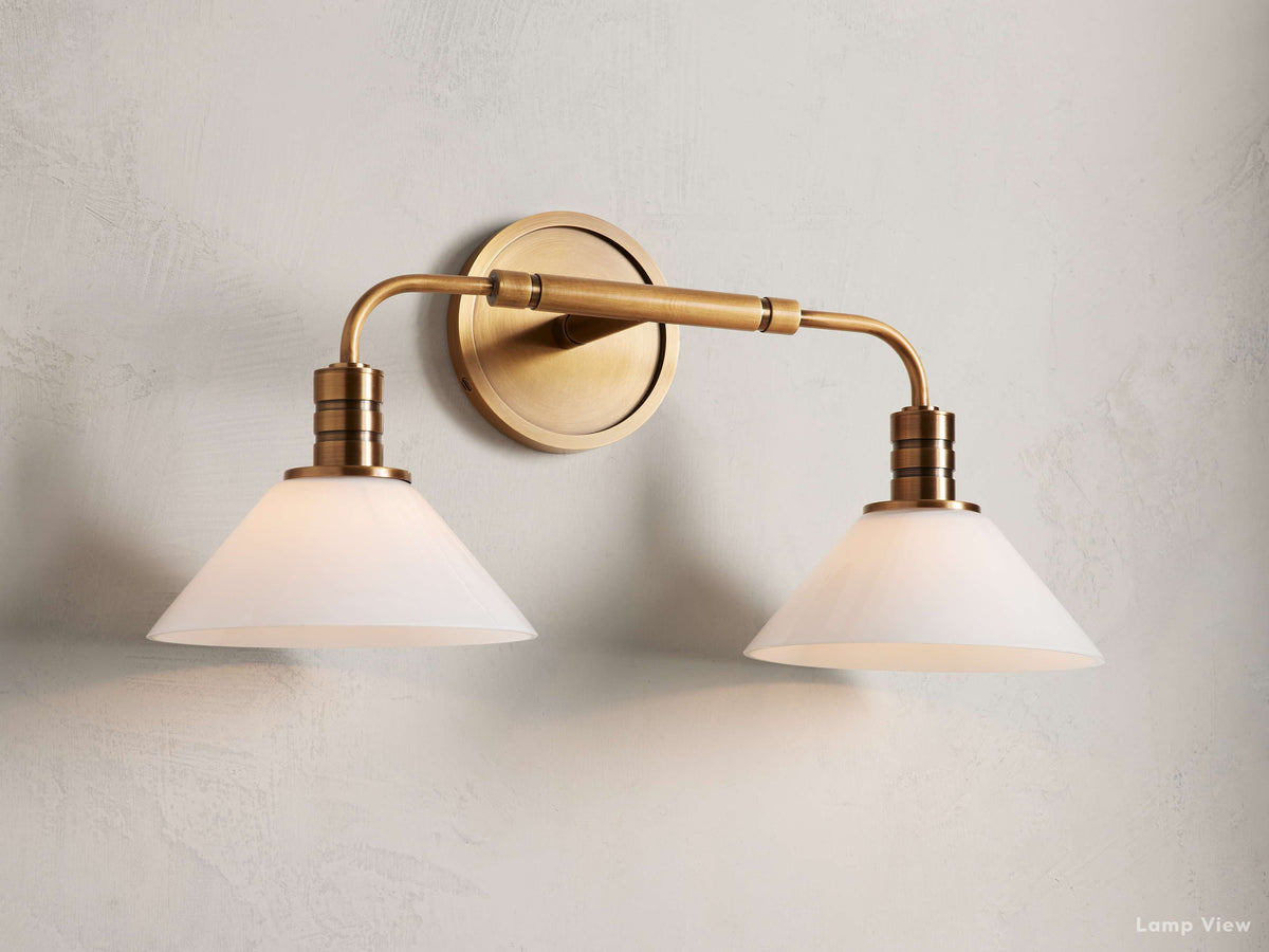 Theron Bell Glass Wall Sconce