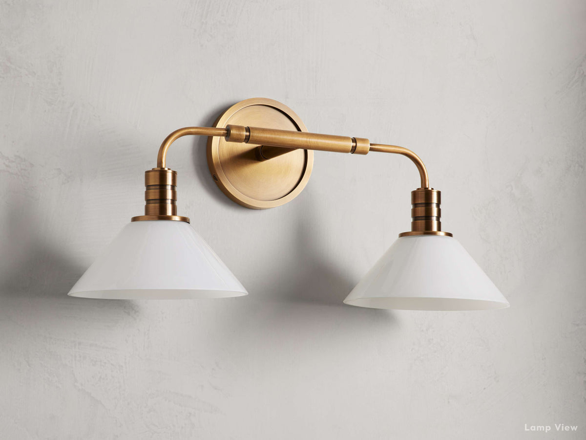 Theron Bell Glass Wall Sconce