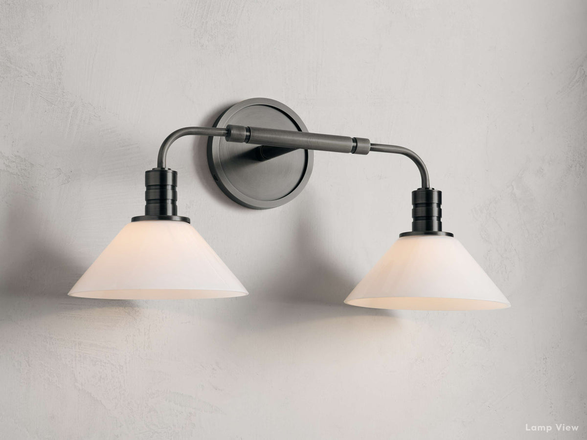 Theron Bell Glass Wall Sconce