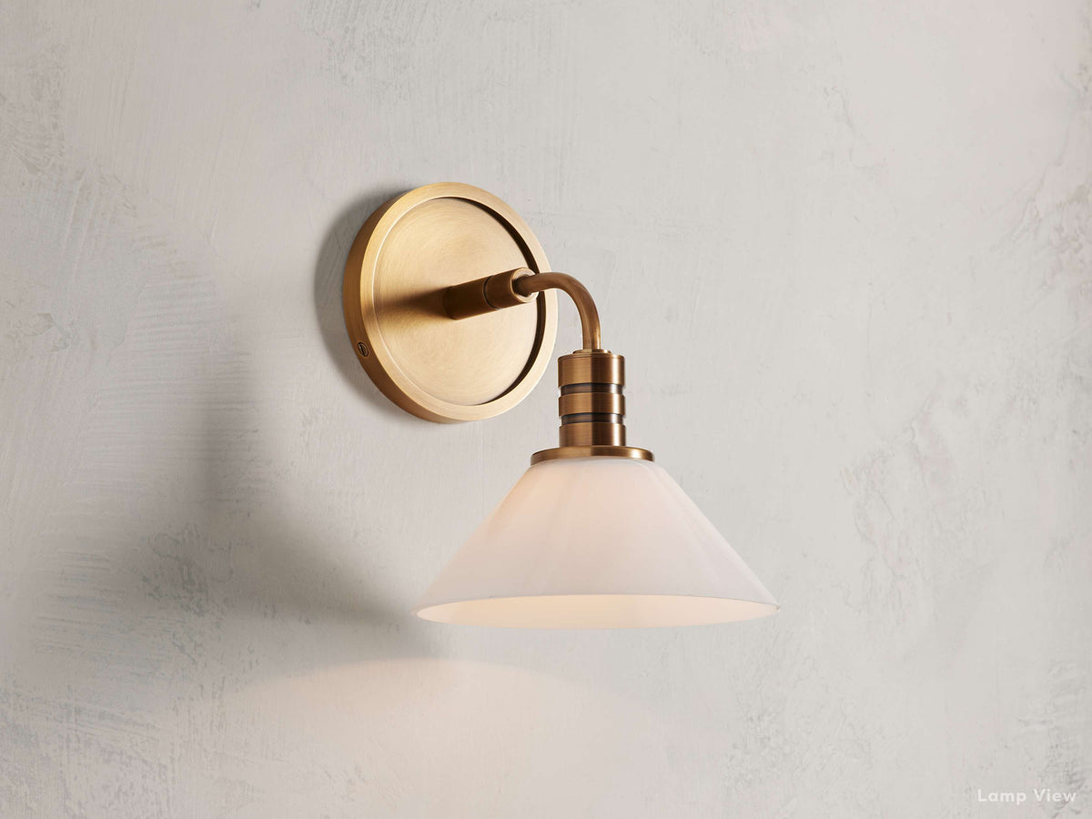 Theron Bell Glass Wall Sconce