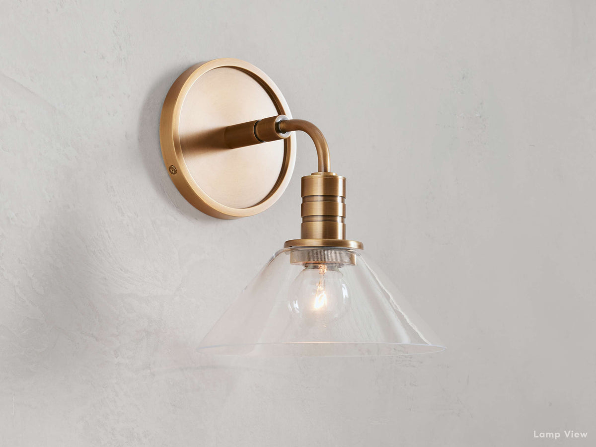 Theron Bell Glass Wall Sconce