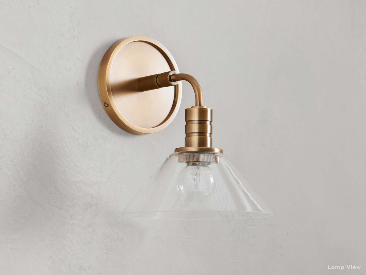 Theron Bell Glass Wall Sconce