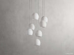 Arica Alabaster Crafted Round Chandelier