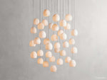 Arica Alabaster Crafted Round Chandelier