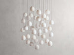 Arica Alabaster Crafted Round Chandelier