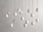 Arica Alabaster Crafted Linear Chandelier