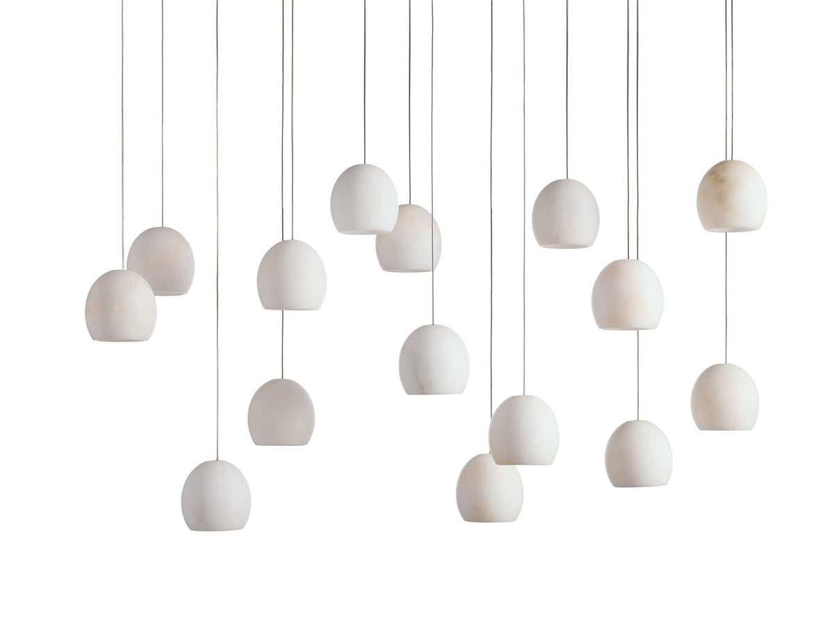 Arica Alabaster Crafted Linear Chandelier