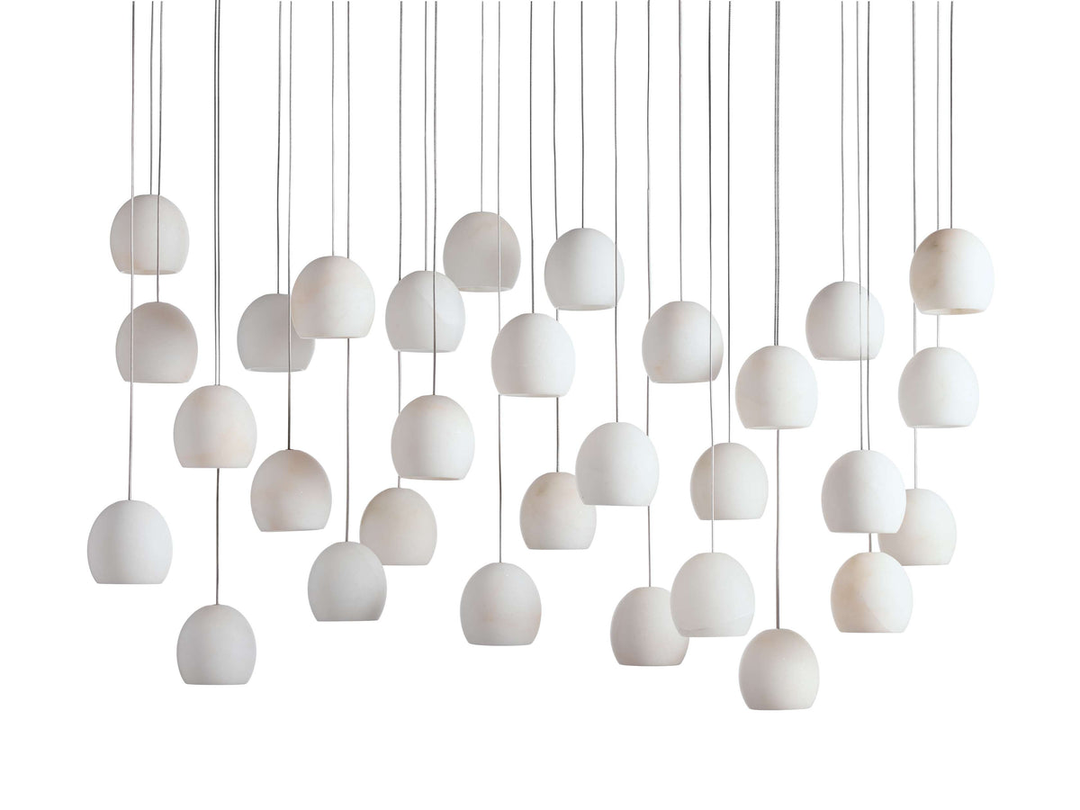 Arica Alabaster Crafted Linear Chandelier