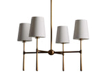 Rhodes Wrapped Linen Round Chandelier