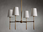 Rhodes Wrapped Linen Round Chandelier