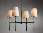 Rhodes Wrapped Linen Round Chandelier