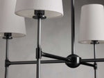 Rhodes Wrapped Linen Round Chandelier
