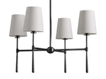 Rhodes Wrapped Linen Round Chandelier